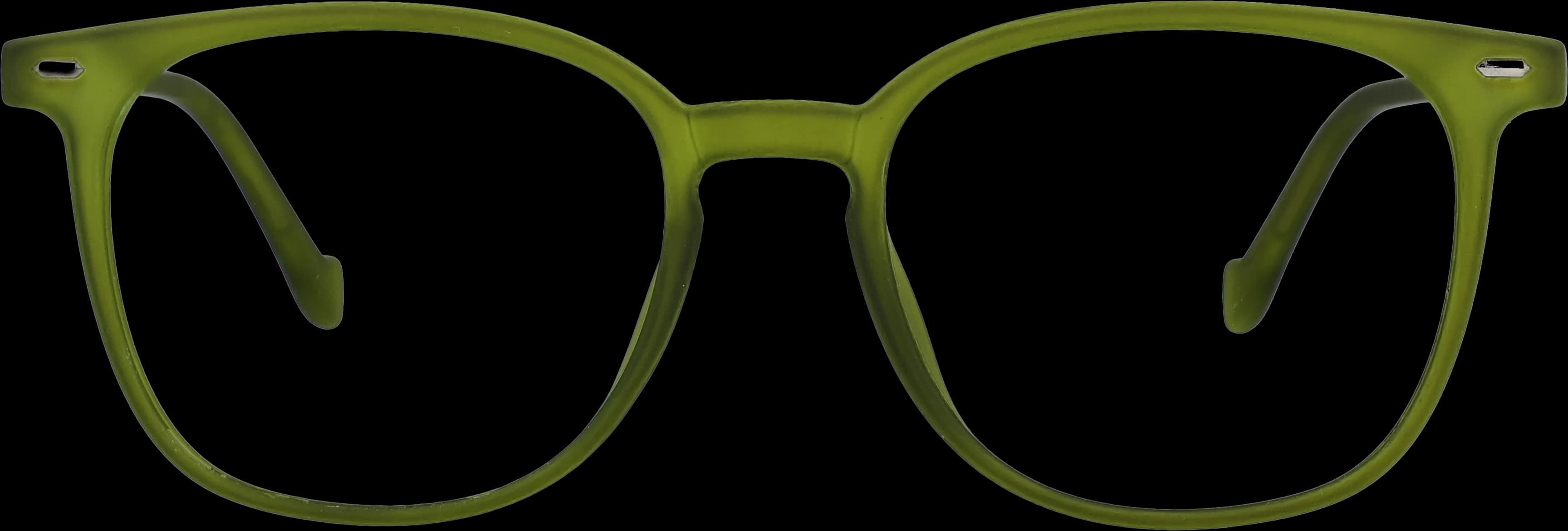 Green Medium optical frame front view with arms open