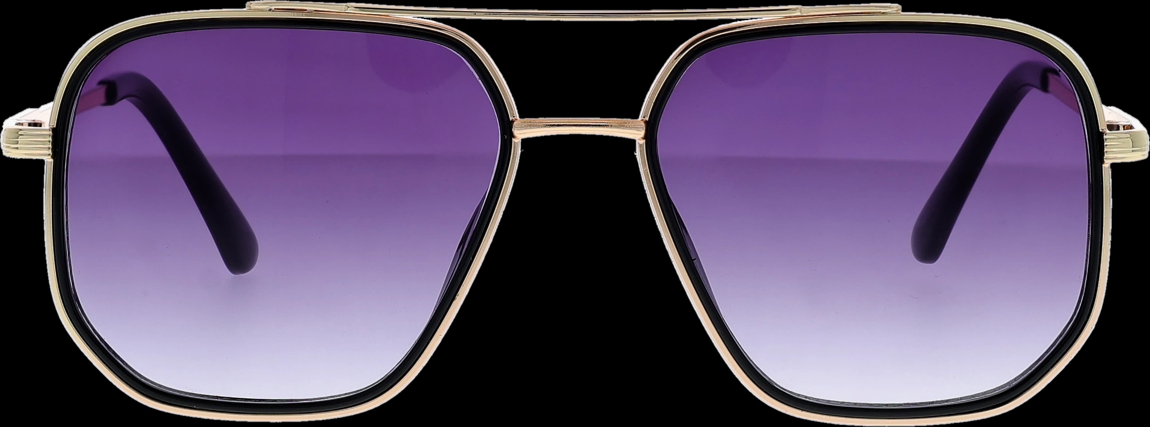 Blue Large optical frame front view with arms open