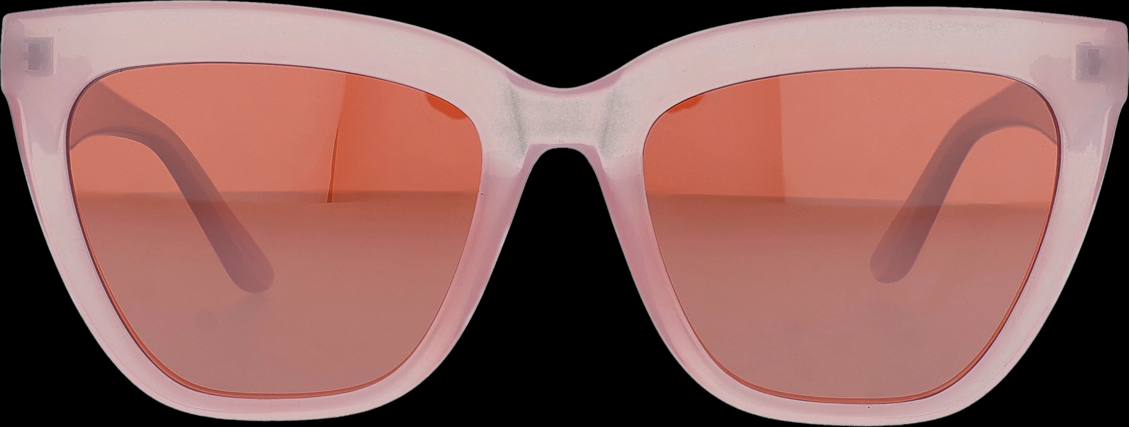 Pink Large optical frame front view with arms open