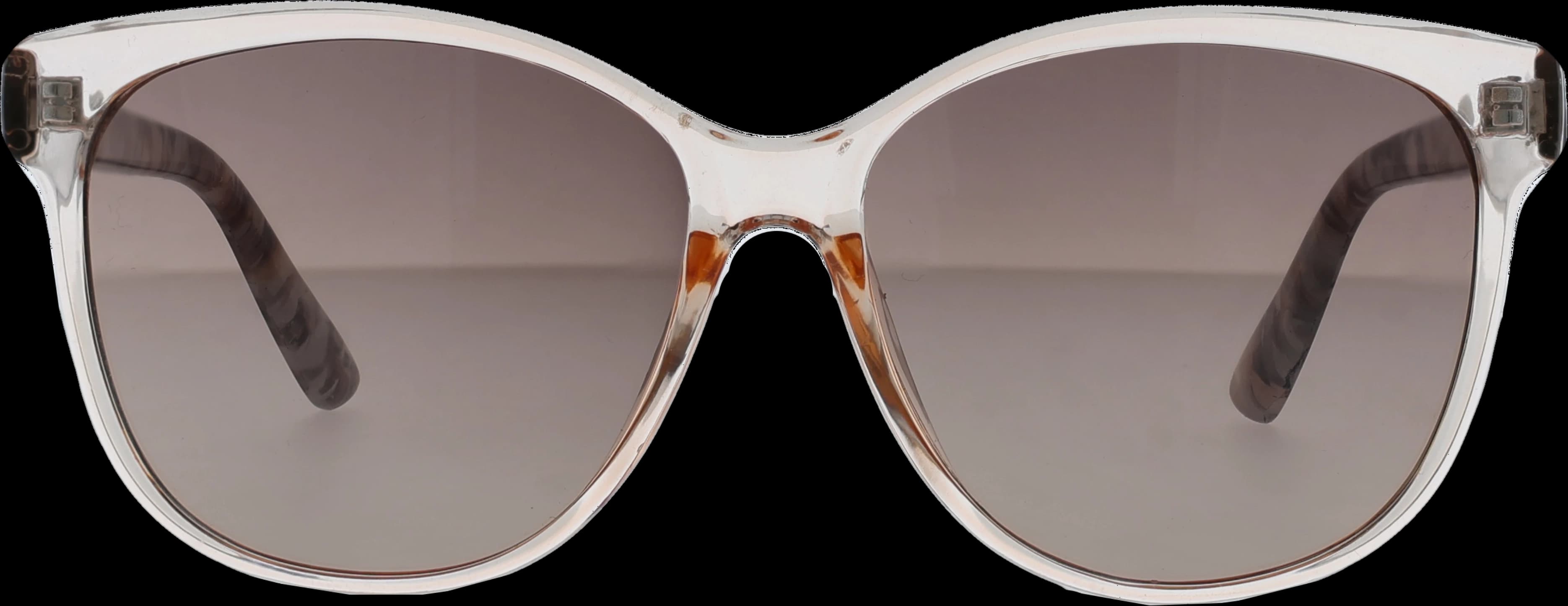 Brown Tortoise Large optical frame front view with arms open